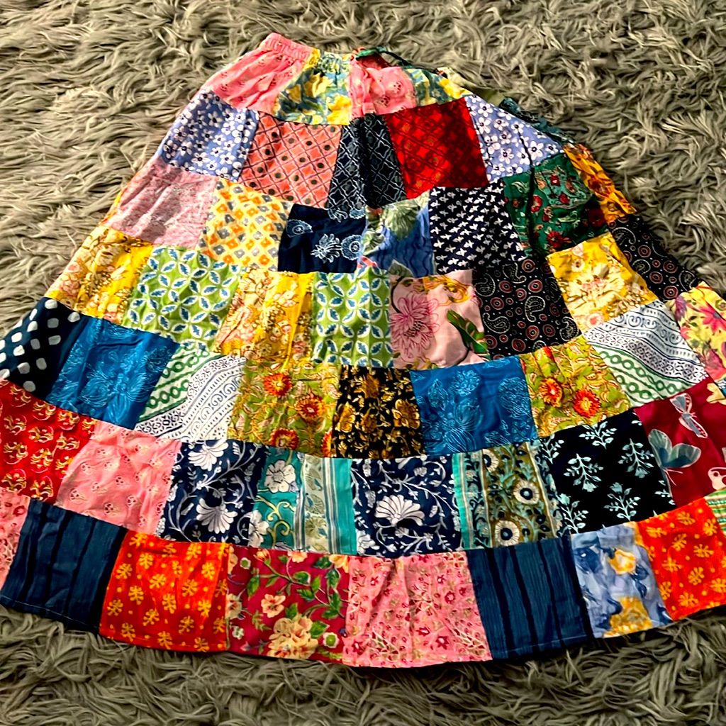 Patchwork Skirt One Size